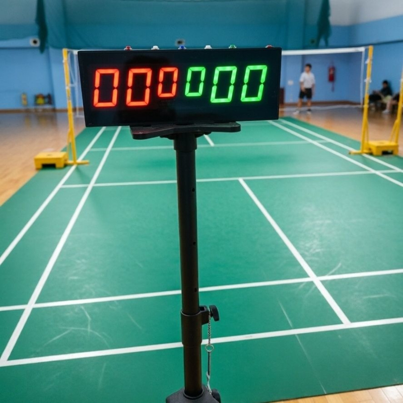 Badminton Score Counter - เครื่องนับคะแนนแบดมินตันแบบปรับได้ เครื่องนับคะแนนเทเบิลเทนนิสแบบชาร์จไฟได้ รีโมทคอนโทรล เครื่องนับคะแนนอิเล็กทรอนิกส์ อุปกรณ์กีฬาสำหรับมืออาชีพ