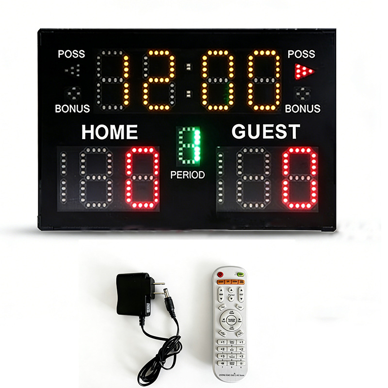 Badminton Score Counter - เครื่องจับเวลาอิเล็กทรอนิกส์แบบพกพา ชาร์จไฟได้ สำหรับบาสเกตบอล แบดมินตัน ฟุตบอล กีฬาข้ามพรมแดน