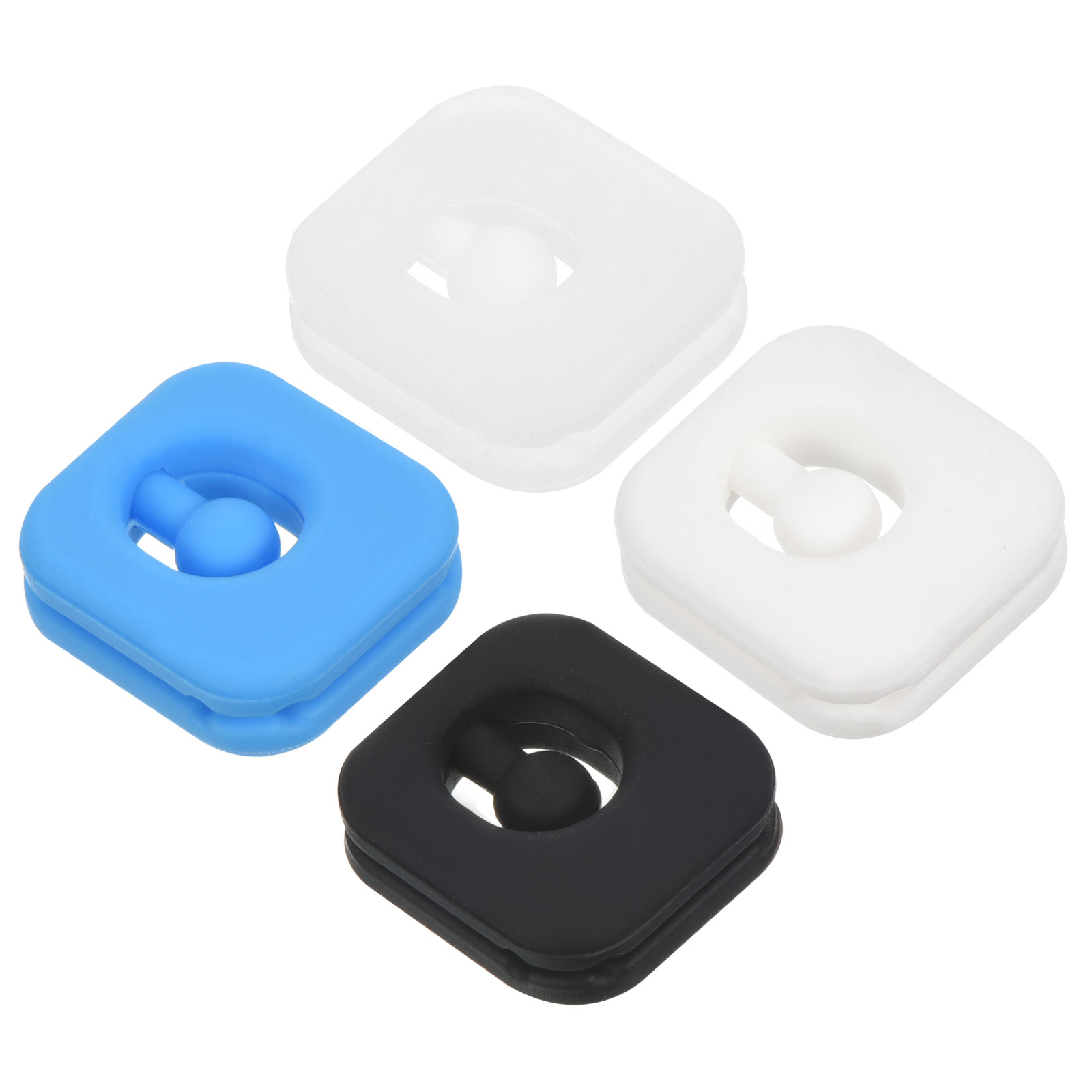 Racket Vibration Dampener - ตัวลดแรงสั่นสะเทือนสำหรับไม้เทนนิส รูปทรงสี่เหลี่ยม ทำจากซิลิโคน จำนวน 2/4 ชิ้น