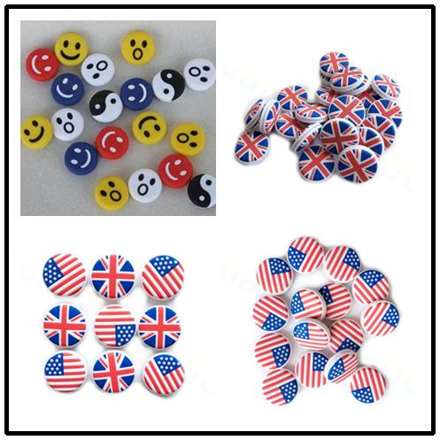 ยิ้ม National flag ไม้เทนนิส D - Racket Vibration Dampener บทวิจารณ์และราคา